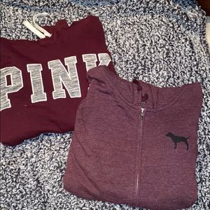 ✨✨TWO FOR ONE✨✨ two marroon sweatshirts